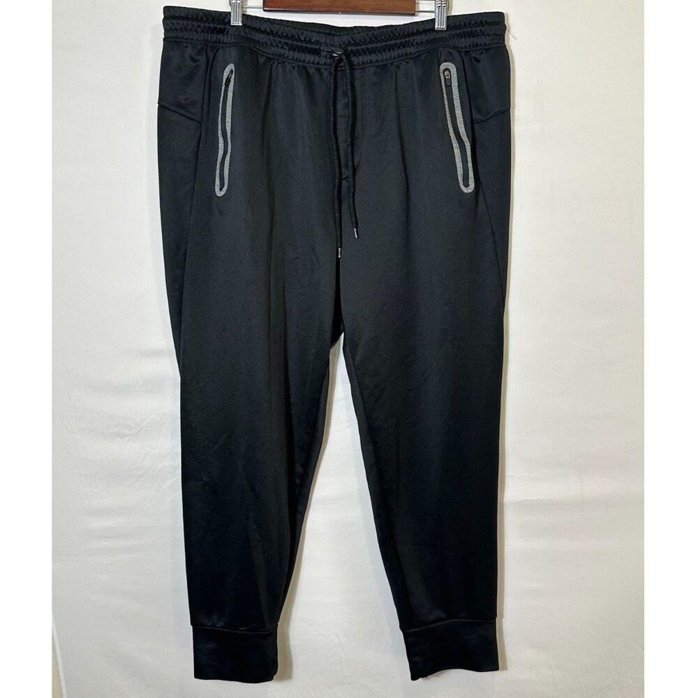 RBX Active Men's Tapered Jogger Sweatpants Size 3X Gray Outline Zippered Pockets